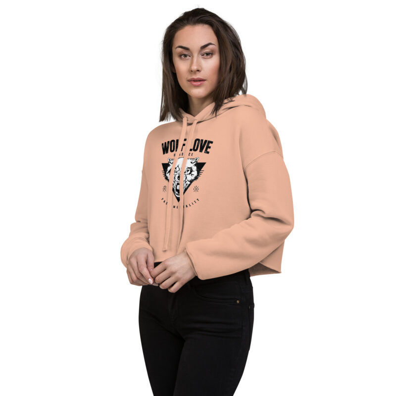 Wolf Pack Crop Hoodie
